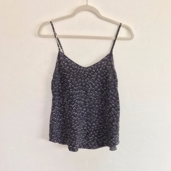 Wilfred Minou Purple & Gray Printed Silk Camisole Small - Picture 2 of 7